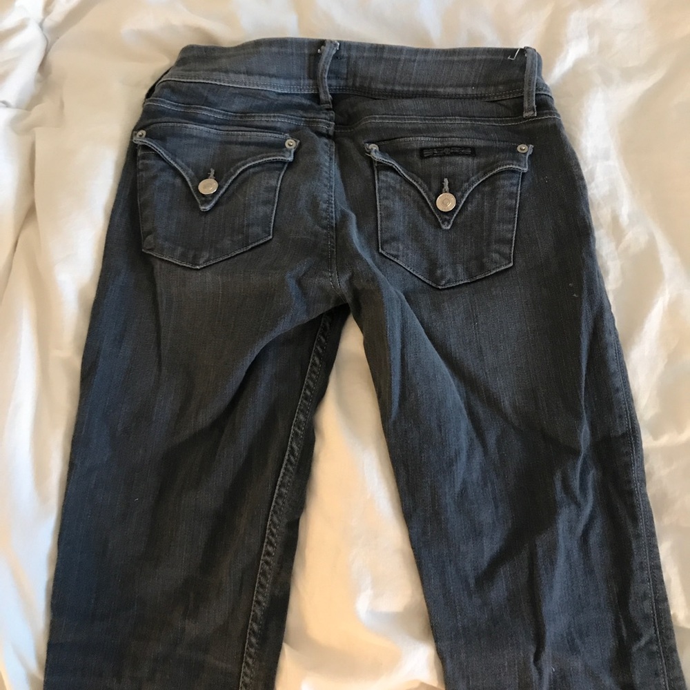 Grey Hudson skinny jeans